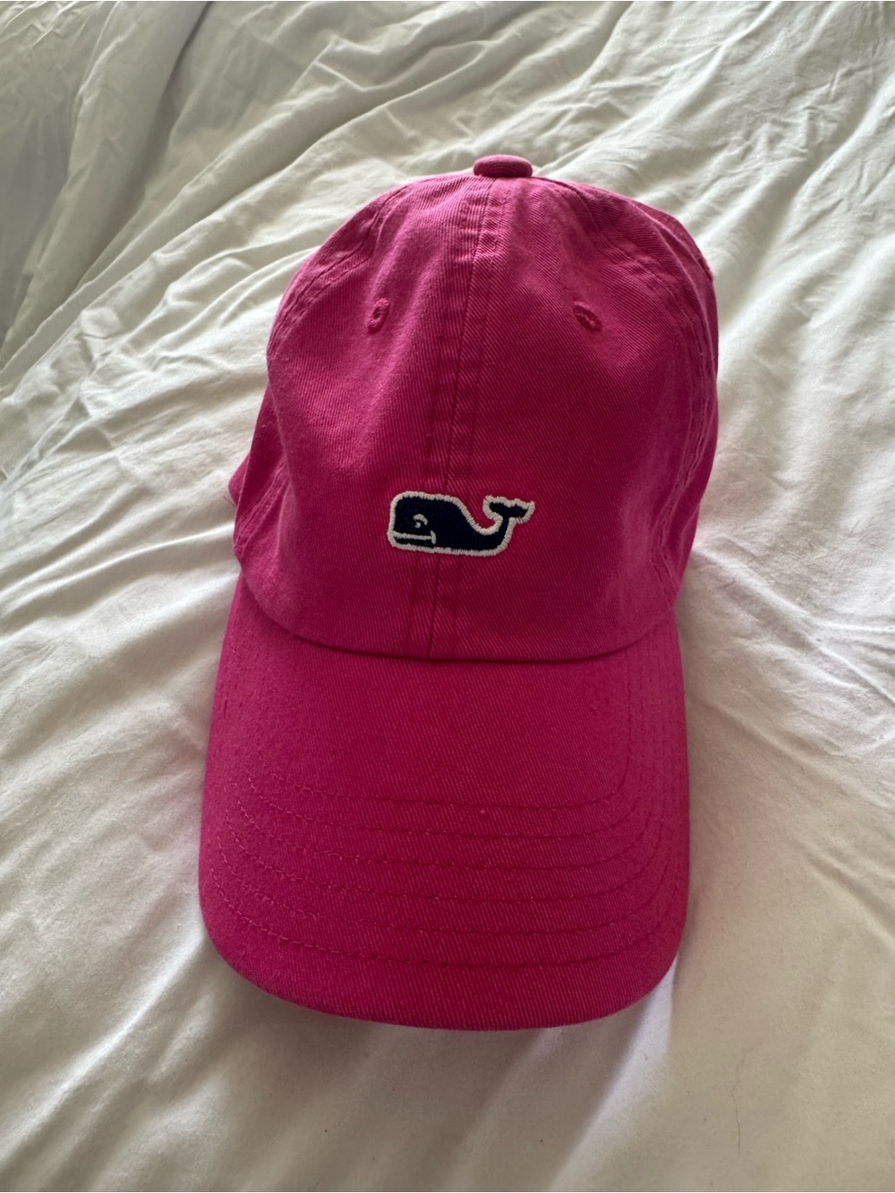 Vineyard Vines Bright Pink Interior Logo Cap